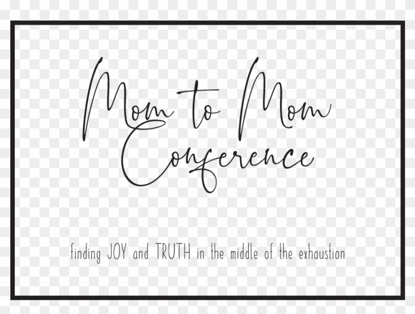 Mom To Mom Promo Cards Front - Handwriting Clipart #973212