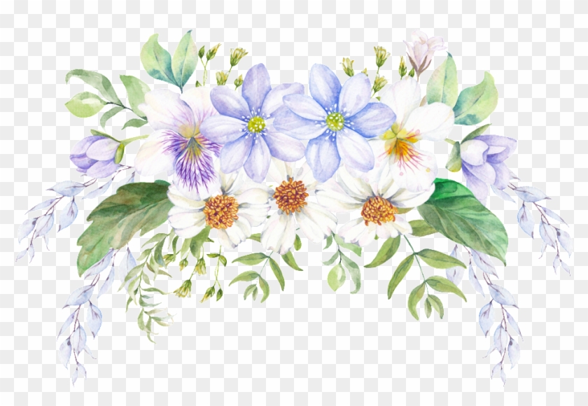 Fresh And Elegant Flower Floral Decoration Vectors - Invitation Clipart