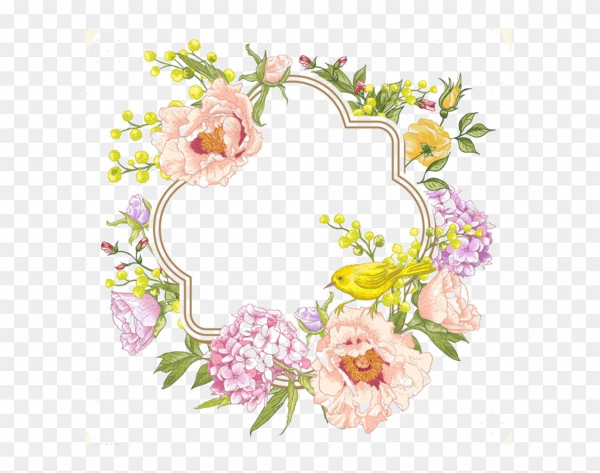 600 X 583 13 - Floral Spring Vintage Clipart #973860