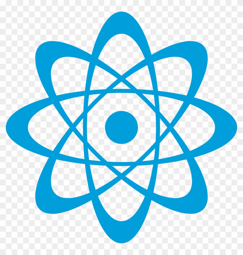 Blue Atom, Transparent Background - Blue Atom Clipart #974149