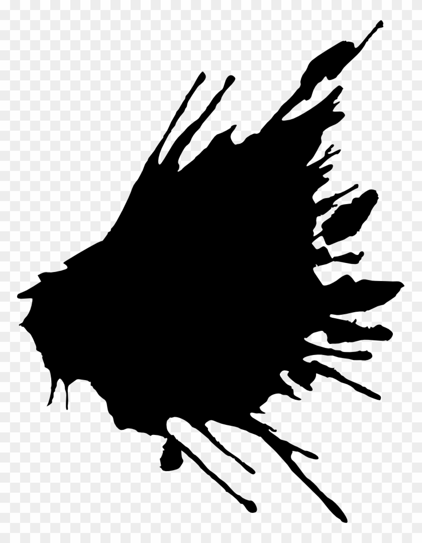 Paint Splat Png - Pintura Blanca Y Negra Clipart #974382
