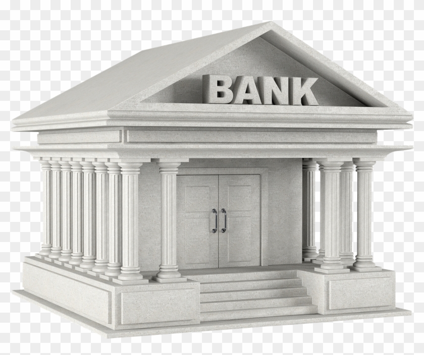 Bank Png Transparent Image - Bank Building 3d Clipart #974488