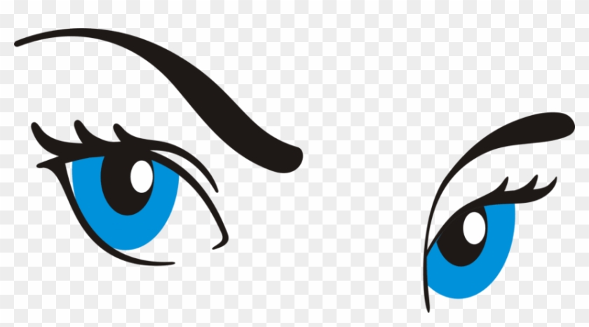 Free Png Download Cartoon Eye With Eyebrow Png Images - Eyes Clipart Png Cartoons Transparent Png #974493