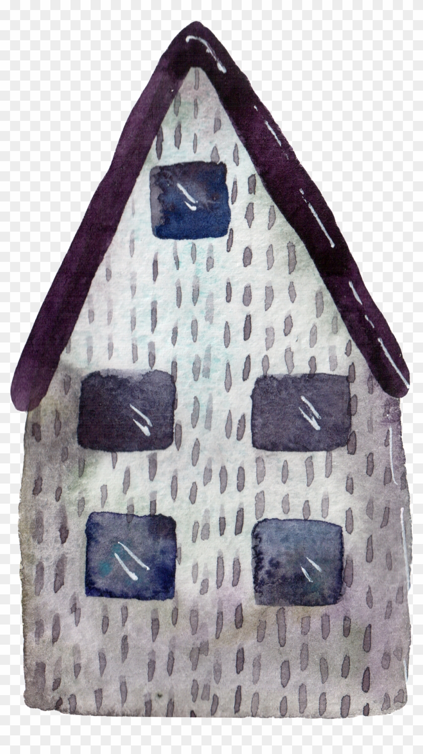 Hand Painted Village Cottage Png Transparent - Shoulder Bag Clipart #974533
