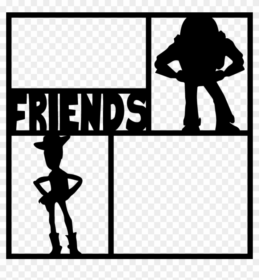 Vector Royalty Free Library Friends Scrapbook Overlay - Illustration Clipart #974952