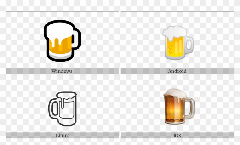 Beer Mug On Various Operating Systems Clipart #975388