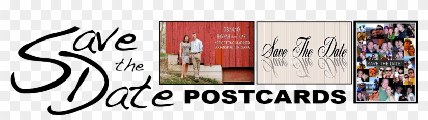 Save The Date Cards - Calligraphy Clipart