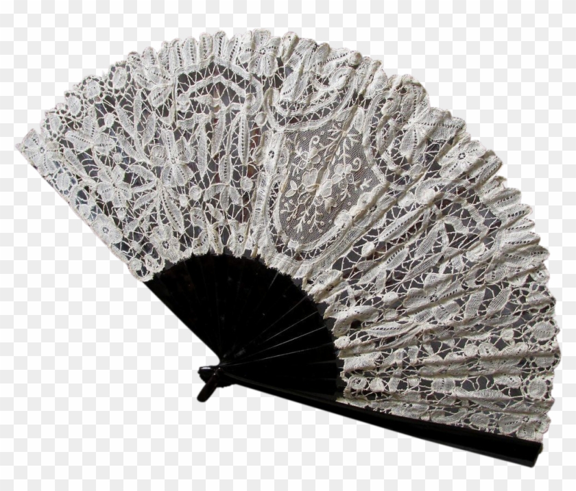 Svg Transparent Stock Lovely Vintage Brazilian Needle - Hand Fan Clipart
