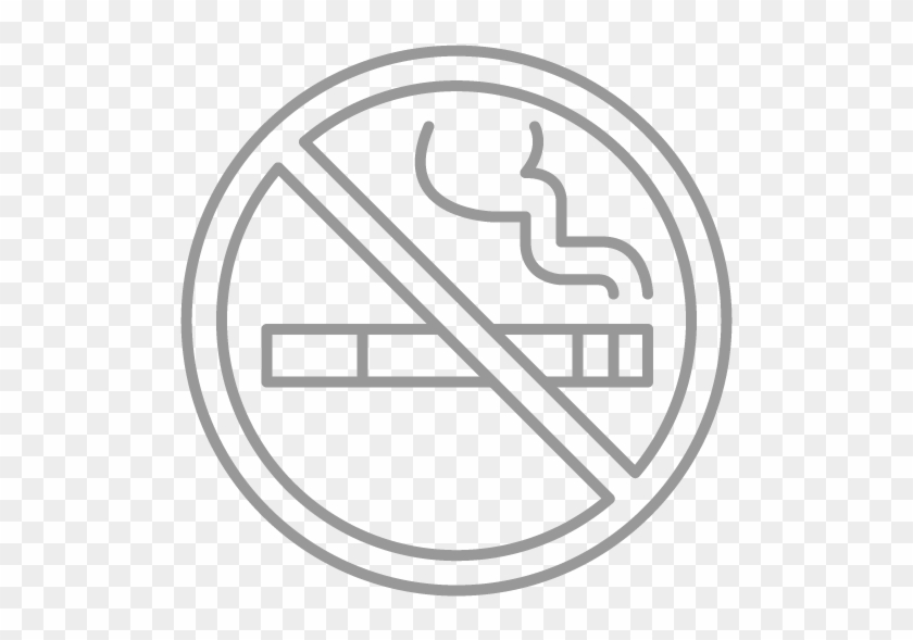 There Is An Option To Smoke On The Terrace Only - No Parking Outline Clipart #976029