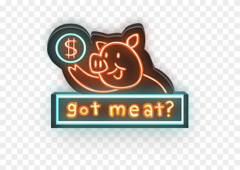 Neon Sign Png - Neon Food Signage Png Clipart