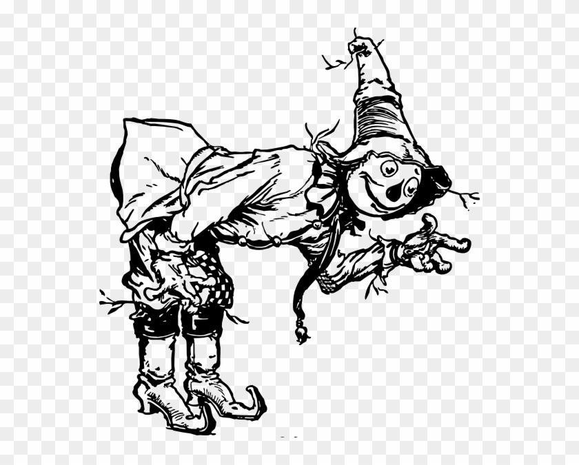 Wizard Of Oz Clipart Villain - Wizard Of Oz Book Scarecrow - Png Download