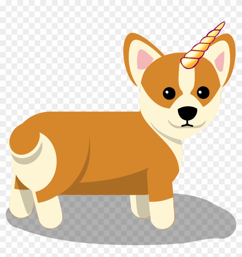 Adorable Corgi Unicorn Makes Me Smile - Life Is Short So Are My Legs Clipart