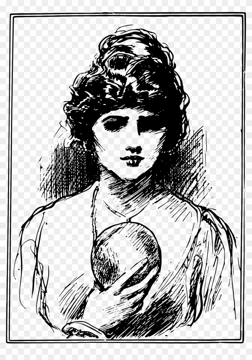 This Free Icons Png Design Of Lady With A Crystal Ball Clipart