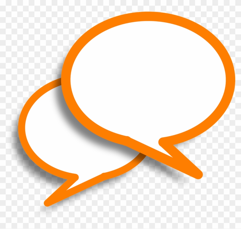 Speech Bubbles, Comments, Orange, Bubble, Speech, Talk - Speech Bubbles Color Png Clipart