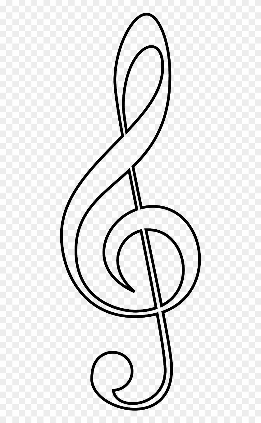 Treble Clef, Music, Soprano, Musical, Treble, Clef - Treble Clef Clip Art - Png Download