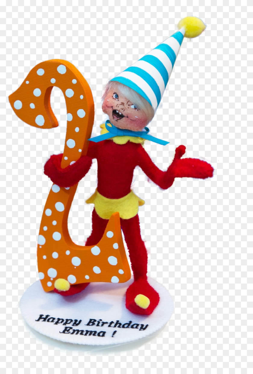 5" 'happy' Birthday Elf - Illustration Clipart