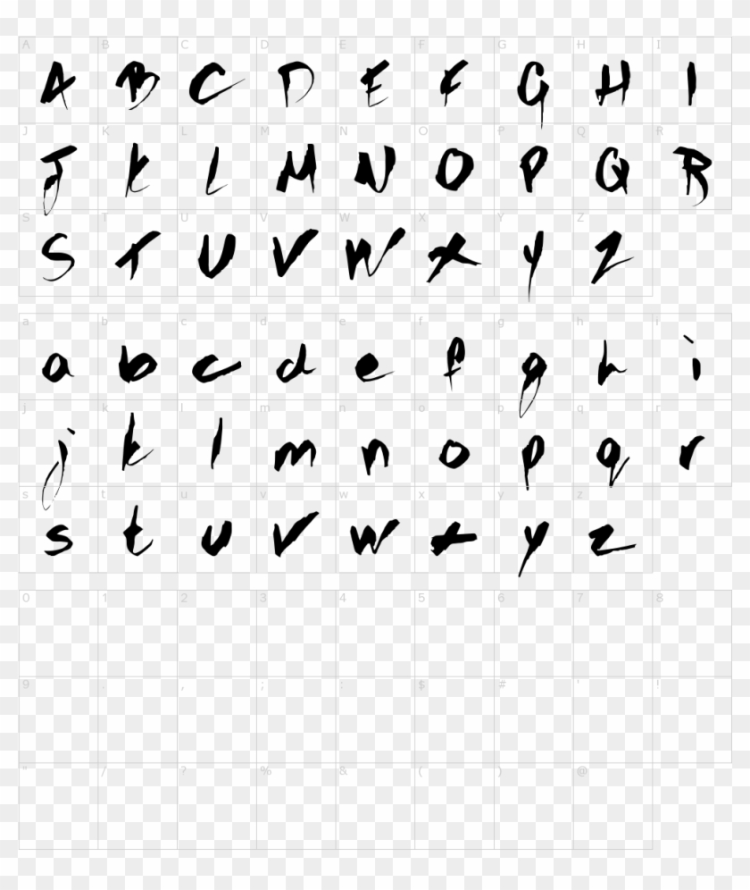 Gothic Scribble Font - Number 3 Font Type Writer Clipart #977700