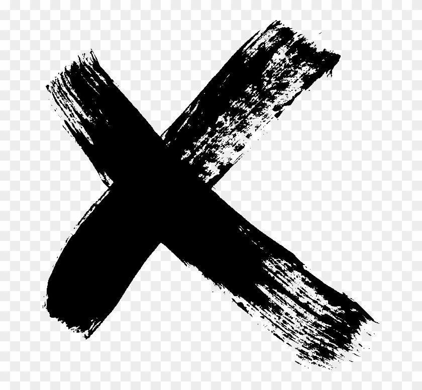 Clip Black And White Stock X Brush Stroke Png Transparent - Cardi B Bodak Yellow