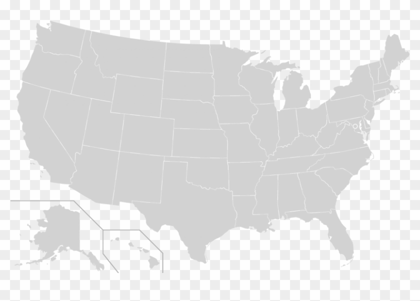 Free Png Download Usa Map Png Images Background Png - Usa States Black Map Clipart #978128