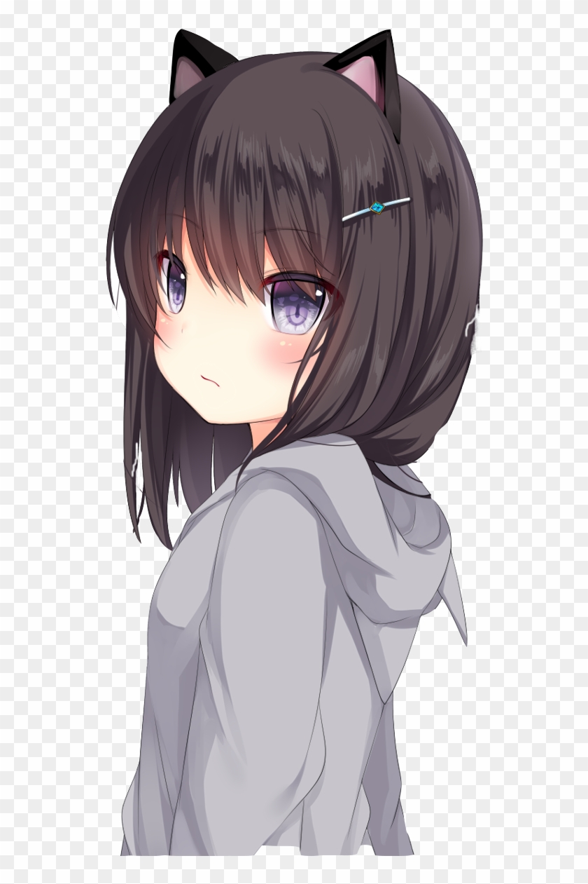 Anime Cat Girl Kawaii , Png Download Clipart