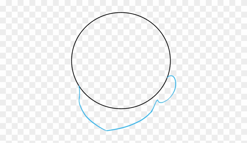 How To Draw Anime Girl Face - Circle Clipart
