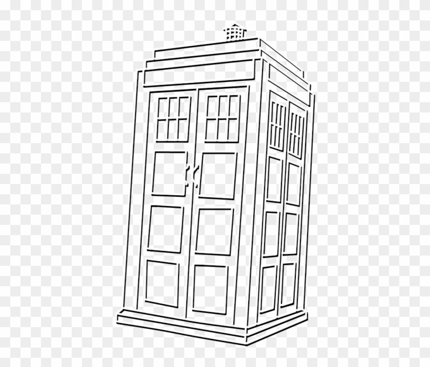Doctor Who Craft, Black Shadow, Cap Ideas, Geronimo, - Black And White Tardis Png Clipart #978902
