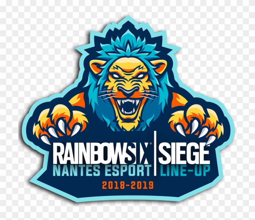 Nantes Esport R6 @5097 - Team Esport Avec Un Lion Clipart