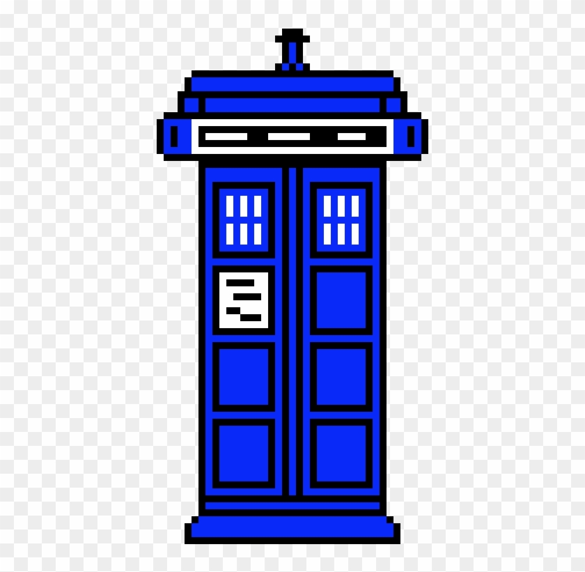 Tardis - Easy Pixel Art Minecraft Clipart #978937