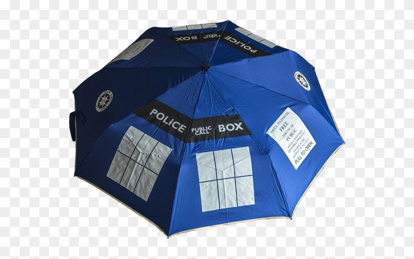 Tardis Folding Umbrella - Tardis Clipart #979037