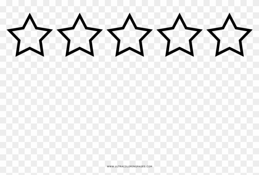 Estrellas De Calificación Página Para Colorear - Star Rating Scale Clipart #979207