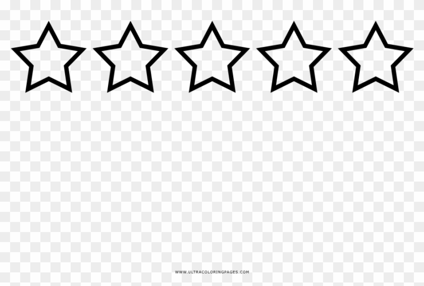 Estrellas De Calificación Página Para Colorear - Star Rating Scale Clipart