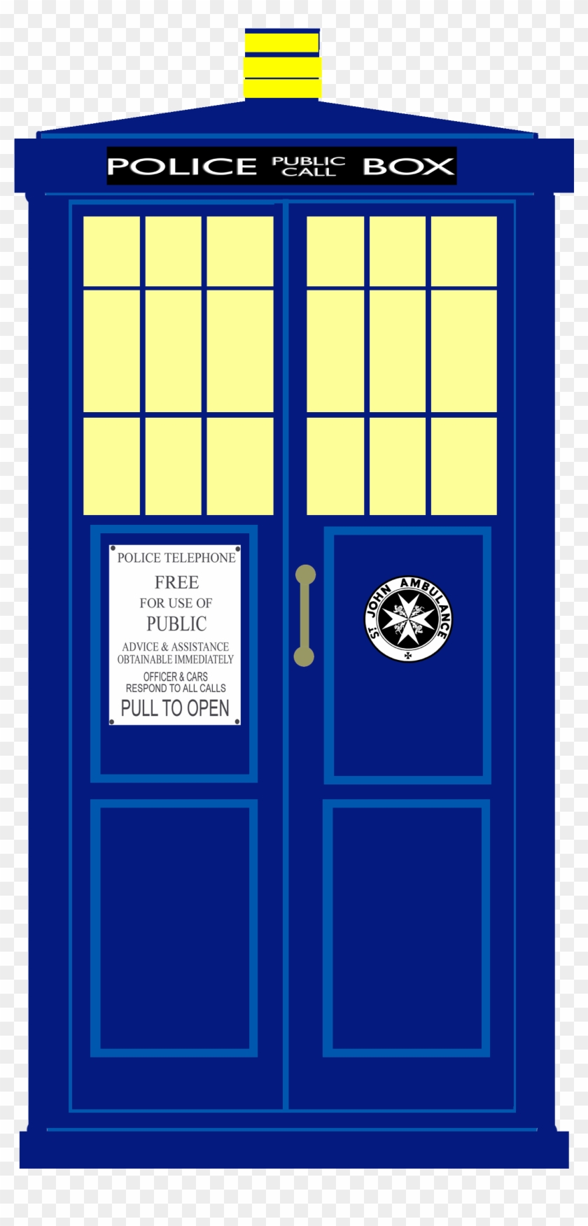 Minimalist Tardis I Whipped Up - Home Door Clipart #979213