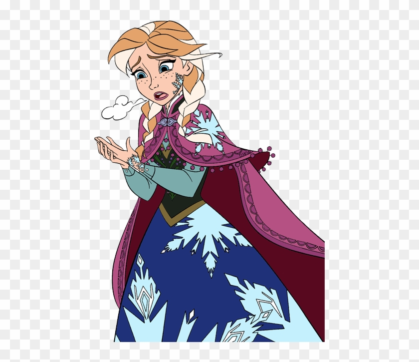 Clip Art Disney Galore - Anna Turning To Ice - Png Download