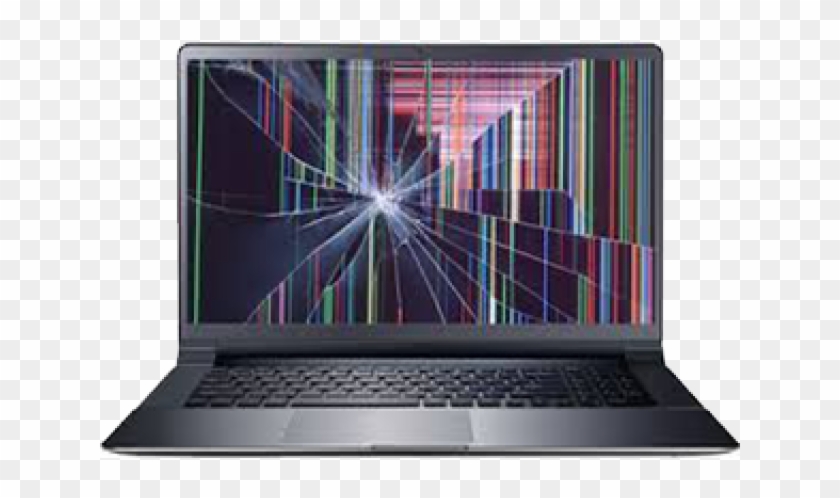 Pc Clipart Cellphone Repair Shop - Laptop Screen Broken - Png Download