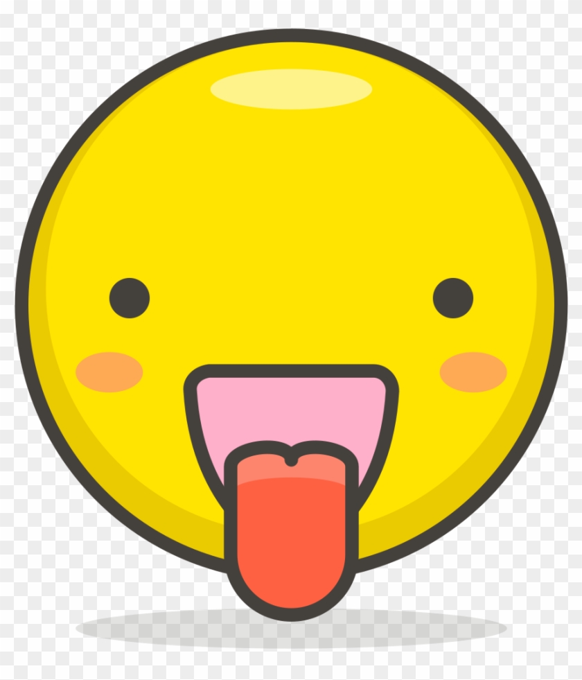 038 Face With Tongue - Wow Face Emoji Png Clipart #979695