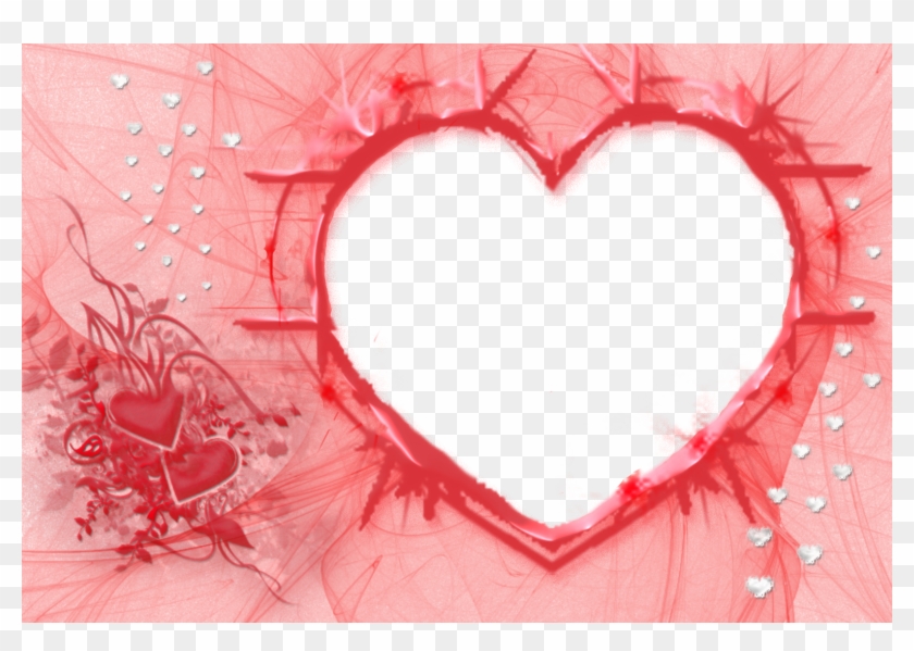 Marcos Para Fotos Con Corazones - Background Love Photo Frame Clipart #979799