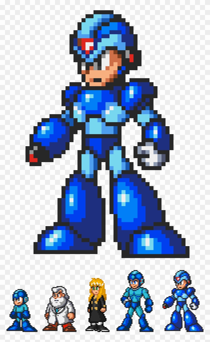 Image Result For Megaman X 32 Bits Sprites 32 Bit, - 8 Bit Megaman X Clipart #980036