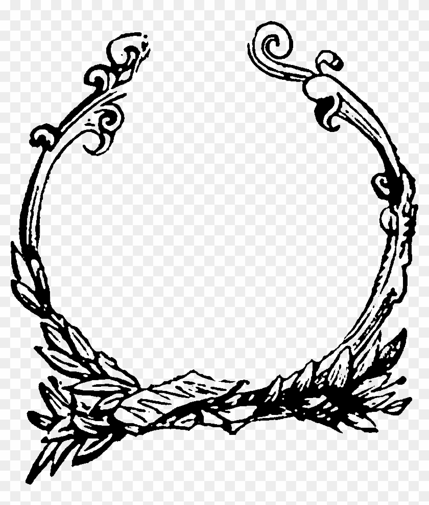 Digital Decorative Circle Frame Image Downloads - Border Circle Design Png Clipart