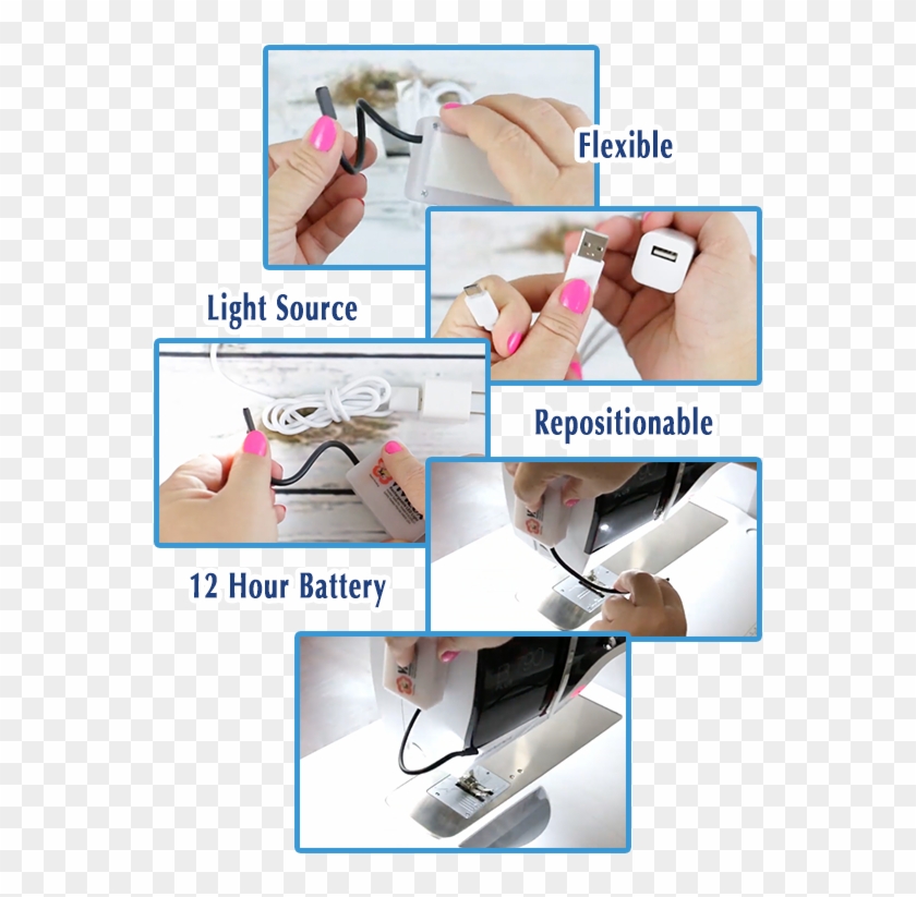 Contains Rechargeable High Capacity Battery With Usb - Cable Clipart