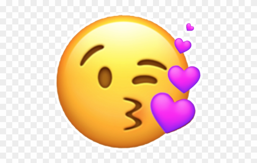 Reaction Pictures, Emoticon, Emojis, Trading Cards, - Kissy Face Emoji Apple Clipart #981244