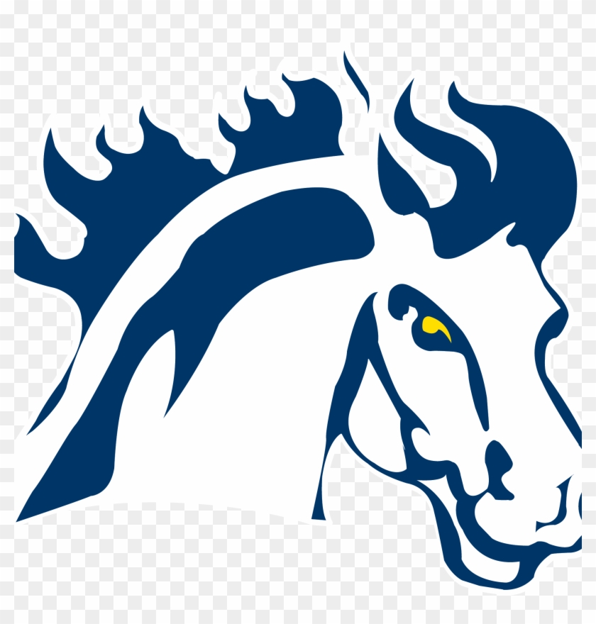 Clipart For Crown Of Mercy - Mount Mercy Mustangs Logo - Png Download #981246