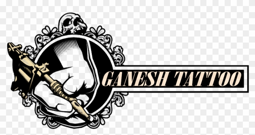 Welcome To Ganesh Tatto Studio - Logo Tattoo Machine Png Clipart