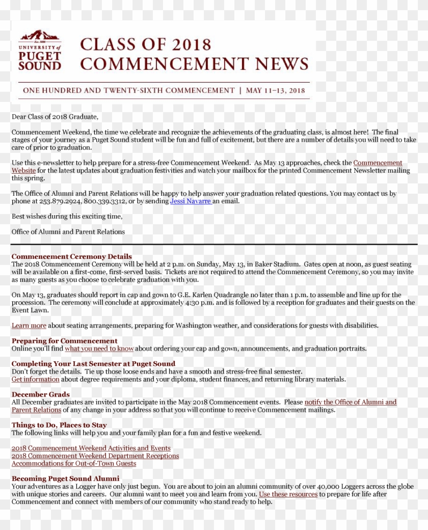 University Of Puget Sound Clipart