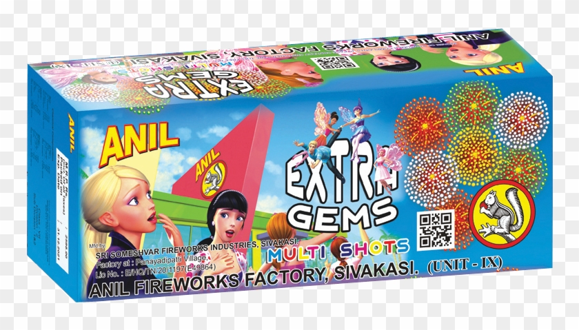Extra Gems (60 Shots With 5 Colours) - 510 Shot Crackers Rate Clipart #981999