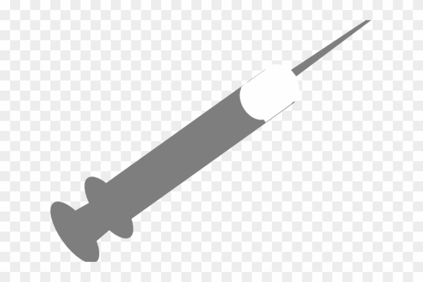 Syringe Clipart Outline - White Syringe Clip Art - Png Download