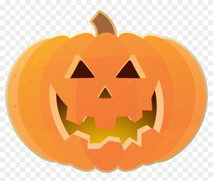 Pumpkin Clipart Fall On Happy Halloween Scarecrows - Carved Pumpkin Clip Art - Png Download