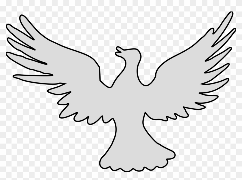 Chicken Doves As Symbols Peace Silhouette - Eagle Clipart #982494