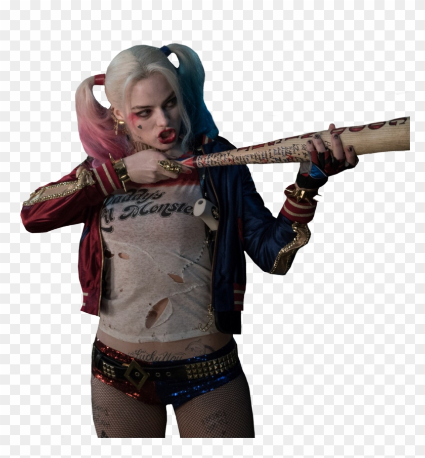 Png Arlequina - Harley Quinn Margot Robbie Clipart #982824