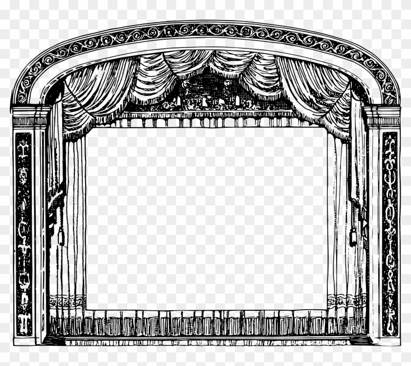 Download Medium Image Theatre Clipart Black And White Png Download