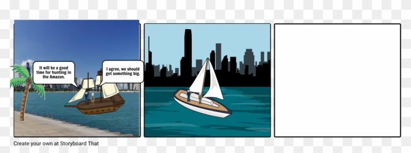 Yacht Story - Dinghy Sailing Clipart #983245